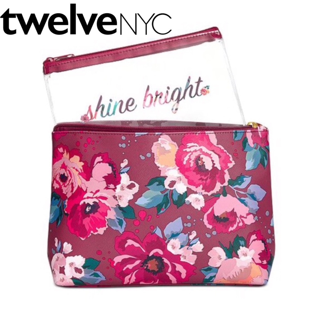 twelve NYC Floral Zip Pouch